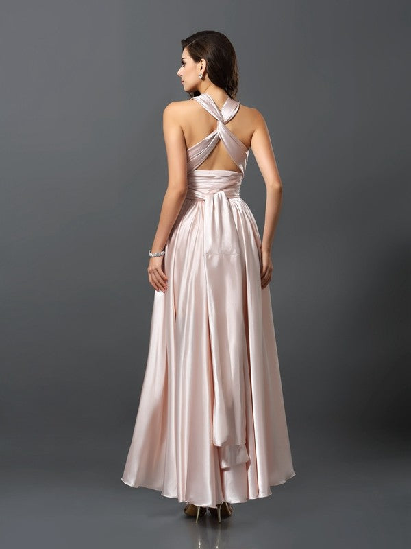 Charming Sleeveless High-Low Bridesmaid Dresses