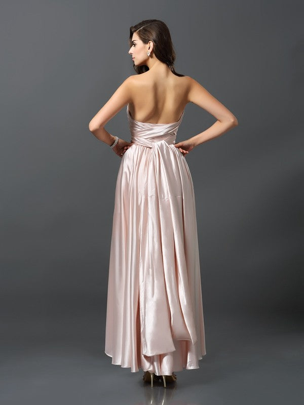 Charming Sleeveless High-Low Bridesmaid Dresses