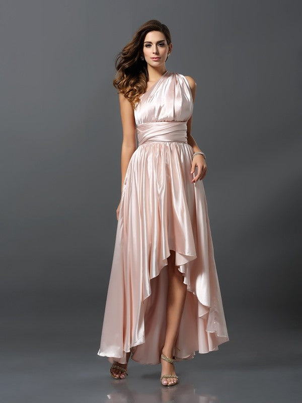 Charming Sleeveless High-Low Bridesmaid Dresses