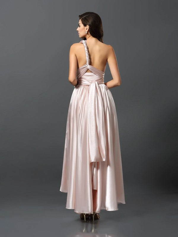 Charming Sleeveless High-Low Bridesmaid Dresses