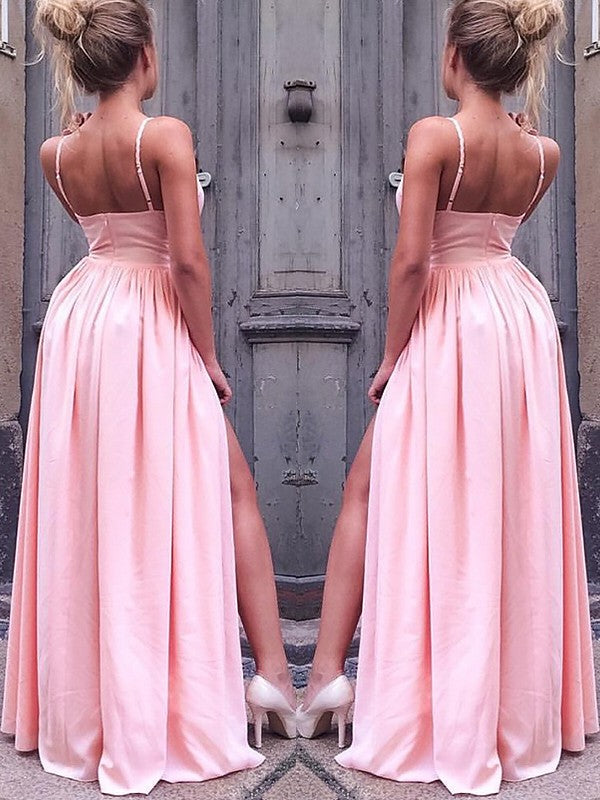 Charming Sleeveless Straps Ruched Dresses