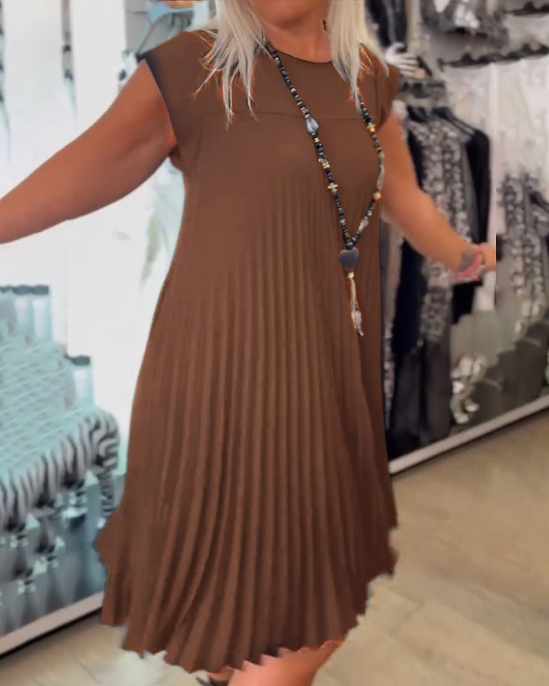 Adonia Stylish Pleated Dress for Women Effortless Chic Look