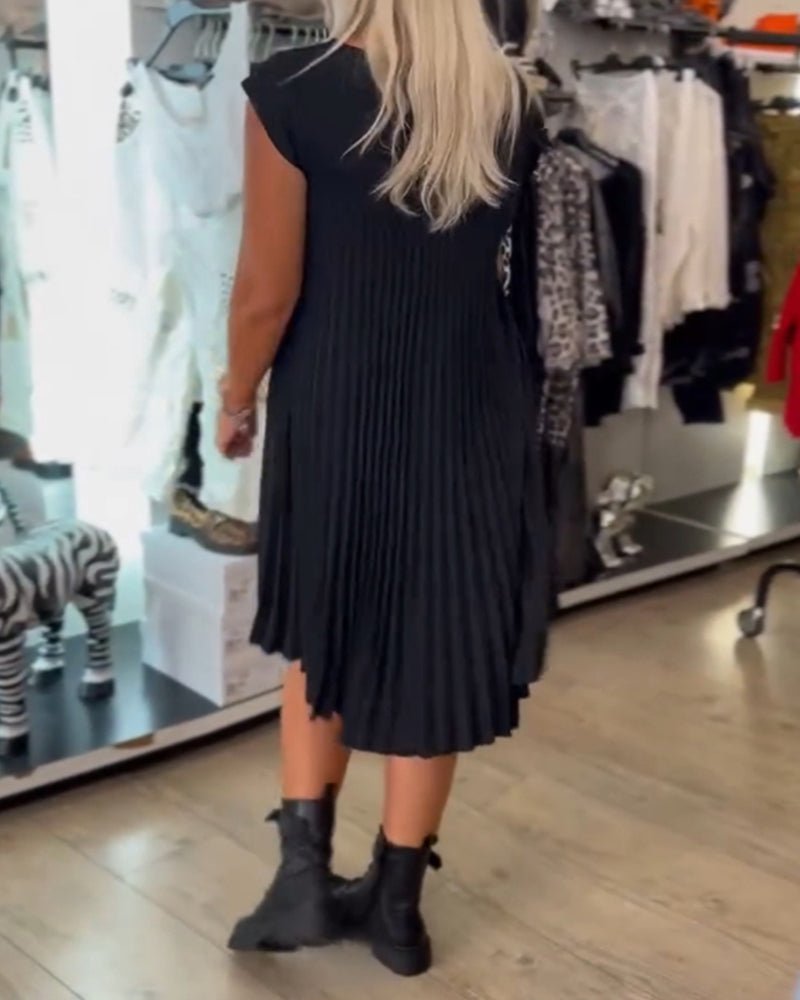 Adonia Stylish Pleated Dress for Women Effortless Chic Look