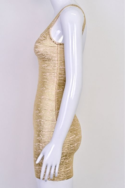 Cindy Bandage Mini Dress - Rose