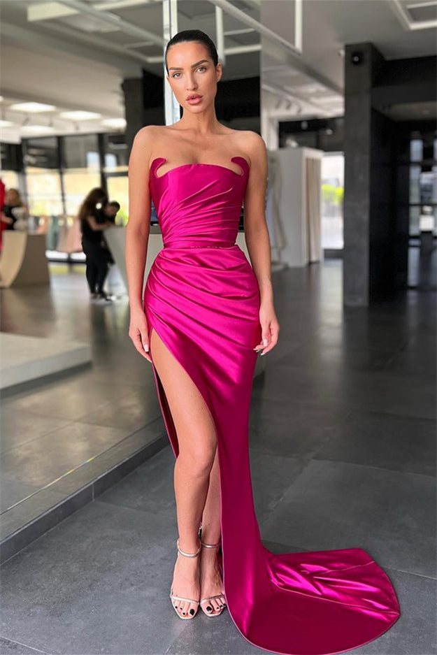 Classic Sleeveless Amazing Slit Prom Dresses Mermaid Long