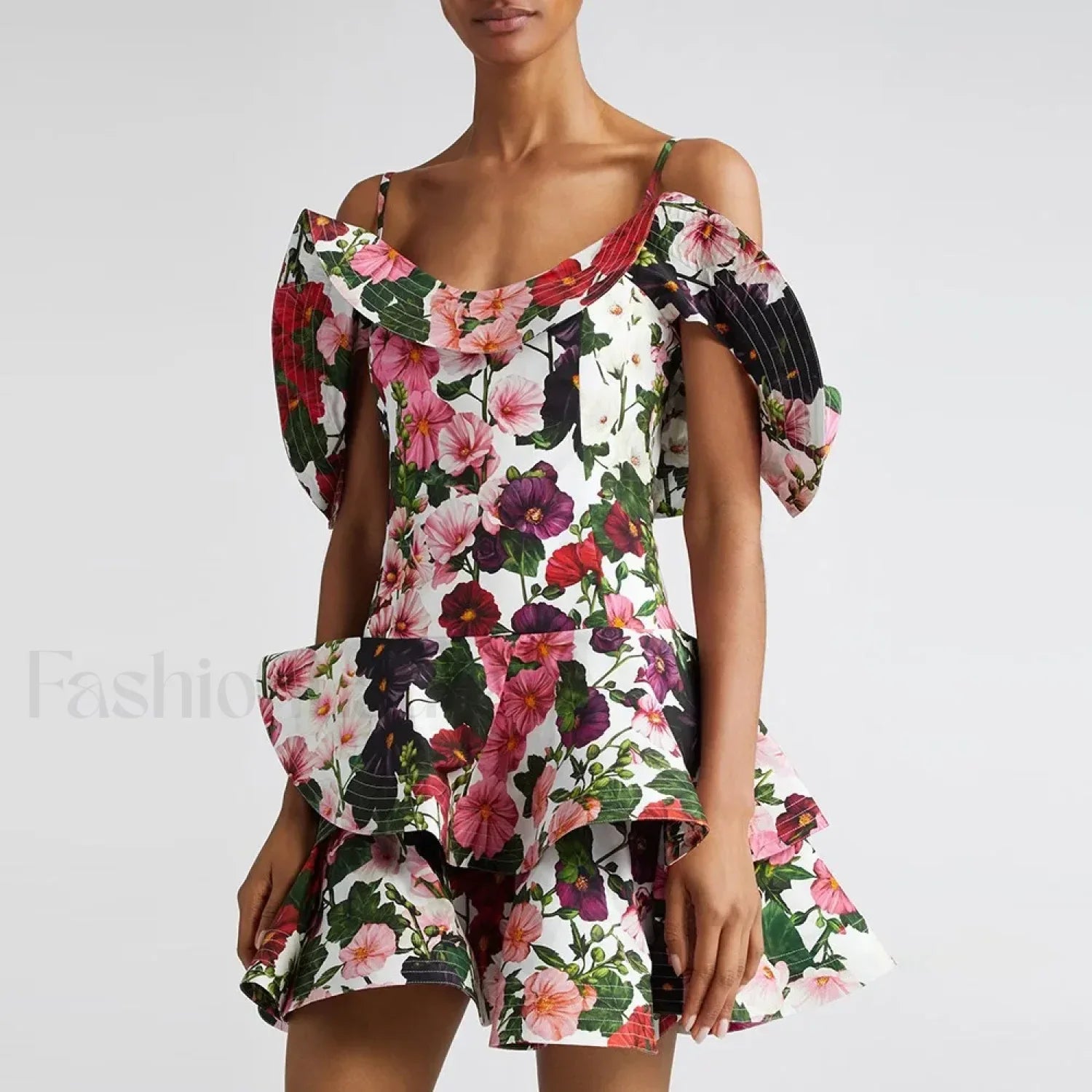 Modern Colorblock Short Sleeve Dress for Modern Fashion Wear