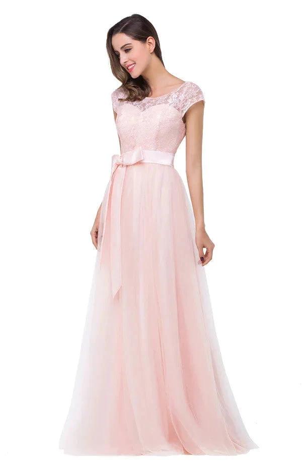 Crew Floor-length A-line Sashes Chiffon Bridesmaid Dresses (ZD13084)