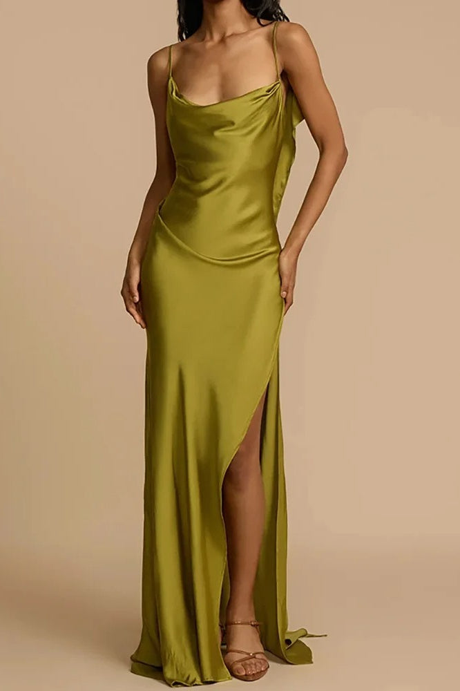 Elegant Sleeveless Deep Backless Maxi Dress - FashionDia