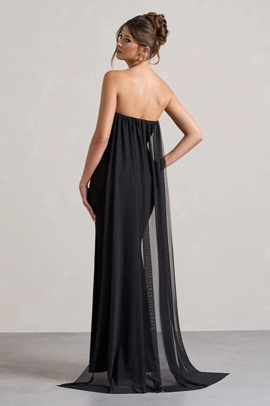 Strapless Floral Tie Dress with Urban Everyday Styling Boutique Fashion Style
