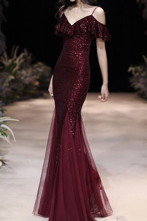 Off Shoulder Sequin Minimalist Dress for Comfort Fit Design
