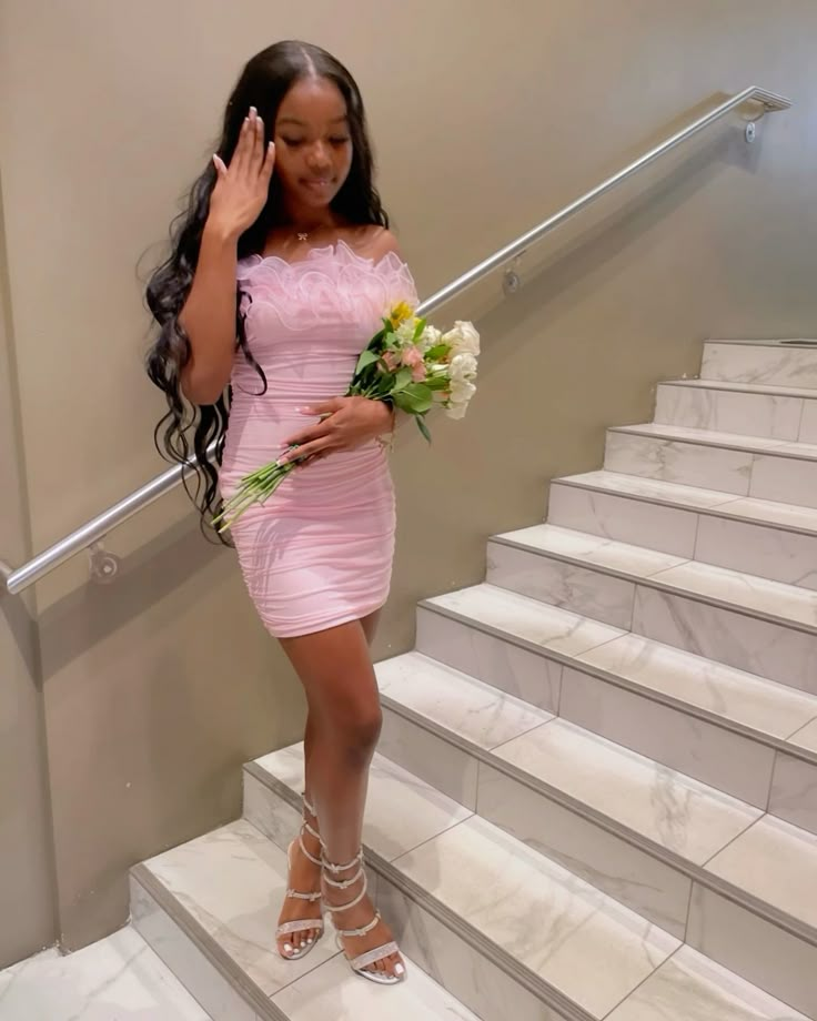 Sheath Pink Homecoming Dress Short Prom Dress J8332