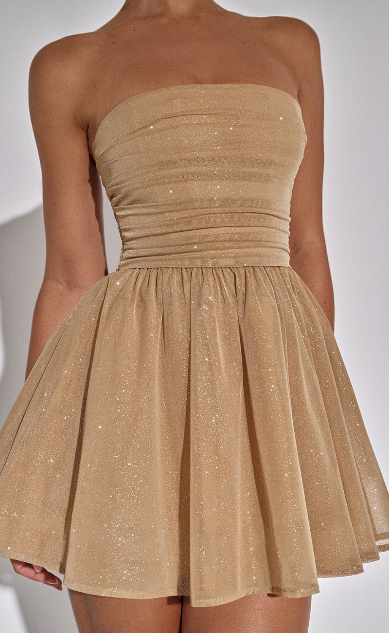 Guadalupe Exclusive Women's Glitter Cocktail Dress Mini Evening Wear Edit