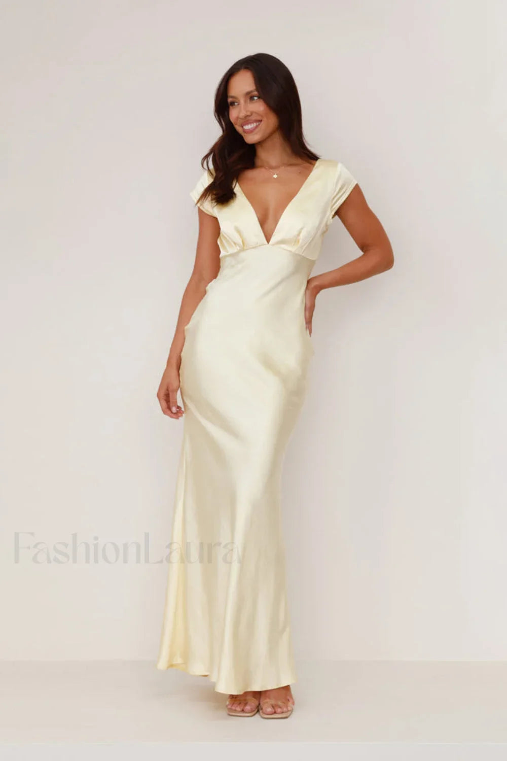 Deep V Neck Dress with Relaxed Fit and Seasonal Wardrobe Essential 2