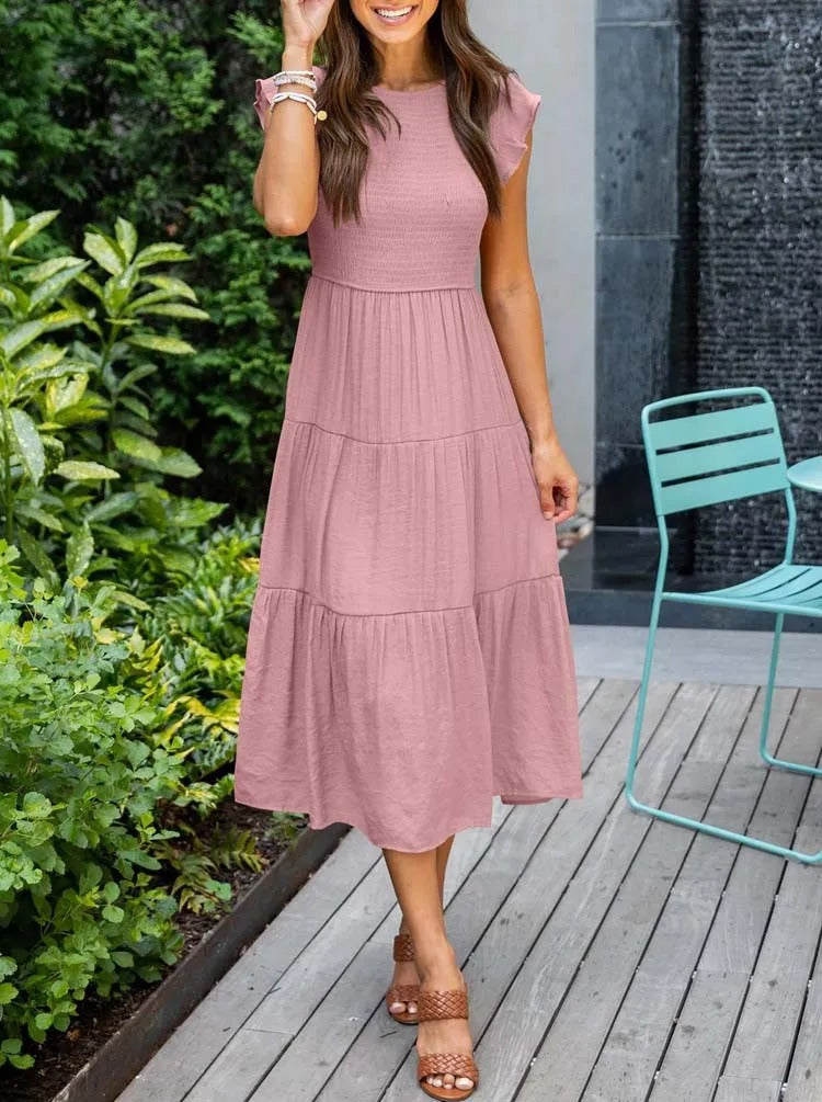 Tracy Statement Refined Belly Covering Dress Chic Silhouette Collection