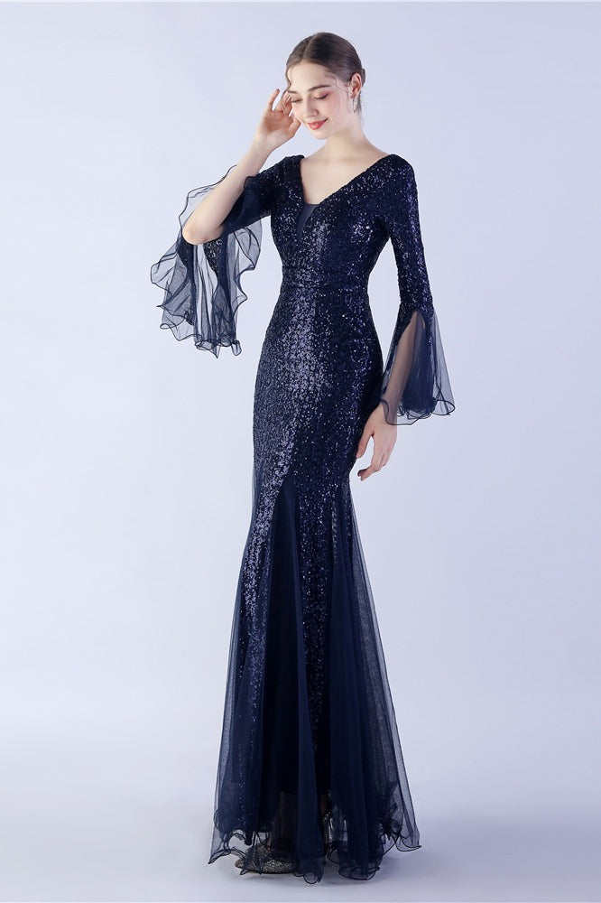 Sequin Ruffled Mesh Dress with Contemporary Everyday Styling