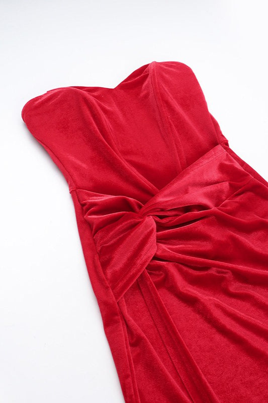 Contemporary Boned Corset Velvet Dress for Modern Fashion Wear