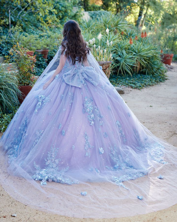 Luxury Tulle Appliques Quinceanera Dress Charming Sweet 16 Dress Ball Gown - View 5 | FashionDia