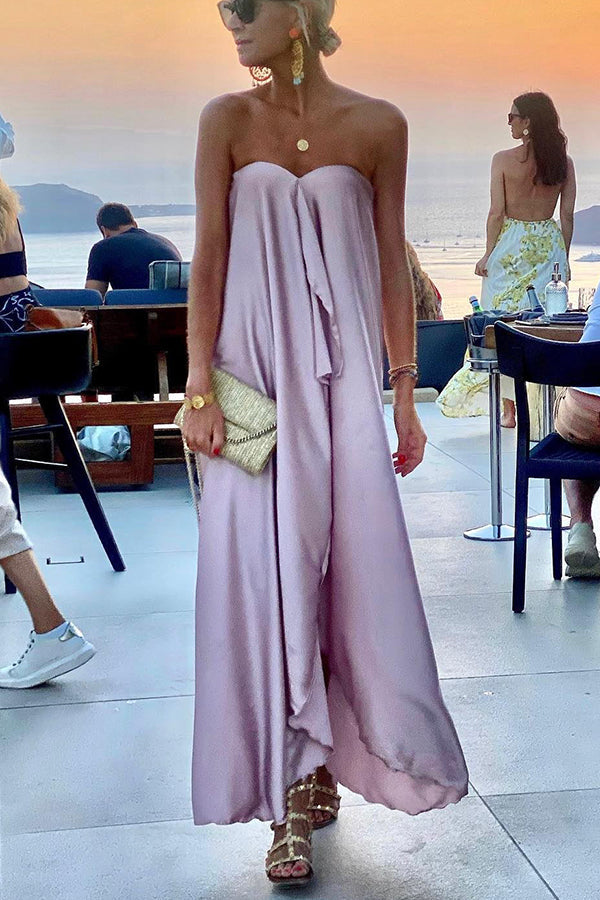 Norma Premium Morning Grace Off Shoulder Satin Bouquet Party Maxi Dress Statement Occasion Edit