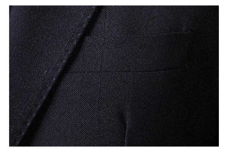 Men's Slim Fit Wool Suit Set For Weddings, Business And Events (ZD17087)