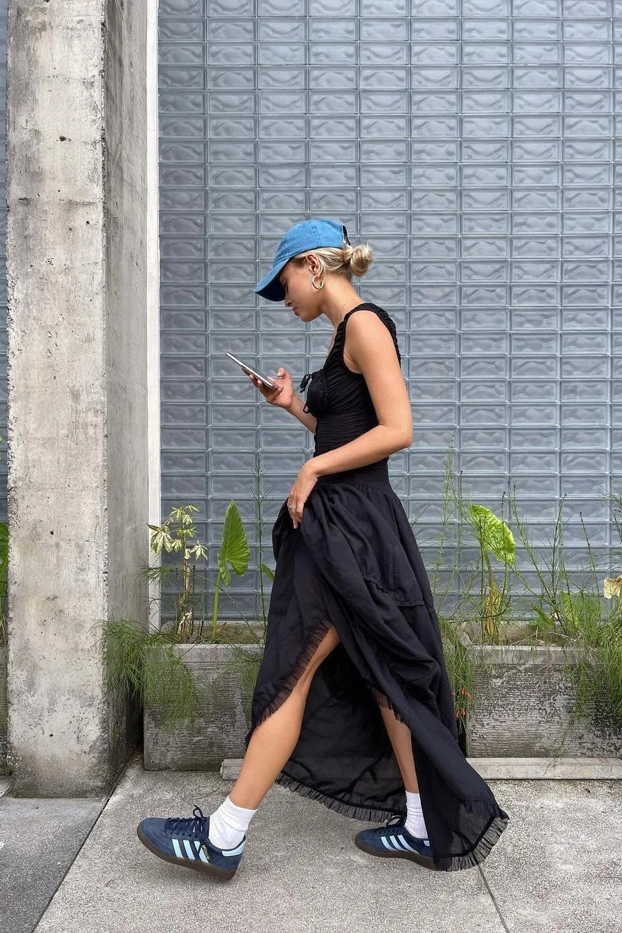Beach Cotton Tank Maxi Dress - View 5 | FashionDia