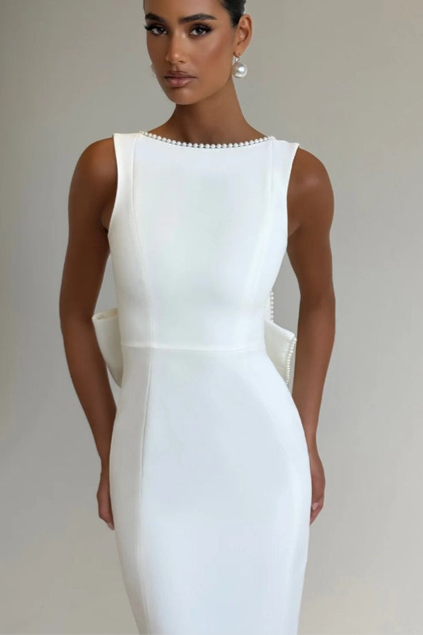 Elegant Bow Slim Relaxed Dress for Streetwear Style Boutique Fashion Style