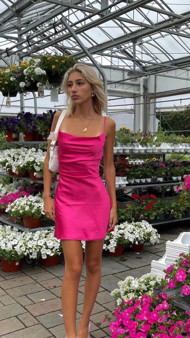 Spaghetti Straps Simple Short Homecoming Dress Women's Club Dress Y61 by simplepromdress