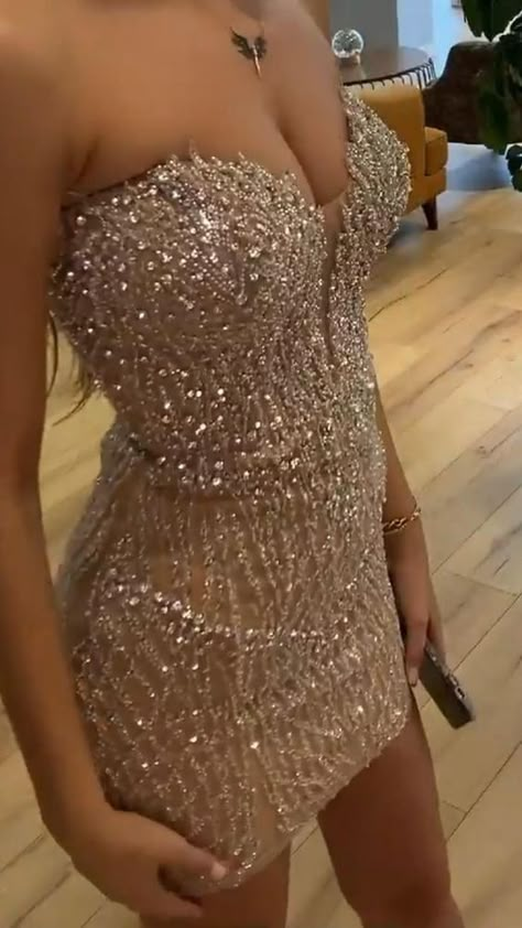 Sweetheart Neck Sparkle Sequin Short Prom Party Dress Evening Dress Birthday Outfit - VelvetHem
