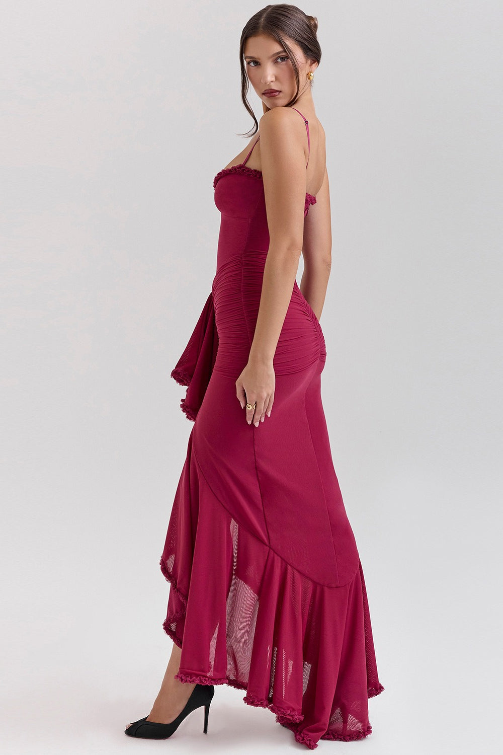 Spaghetti Strap Long Party Dress - View 15 | VelvetHem