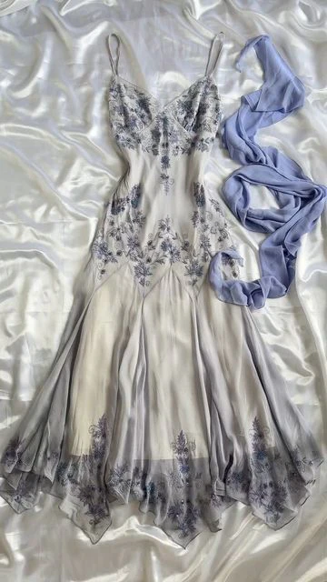 Beautiful Chiffon Beaded Long Prom Dress Mermaid Evening Dress Party Gown