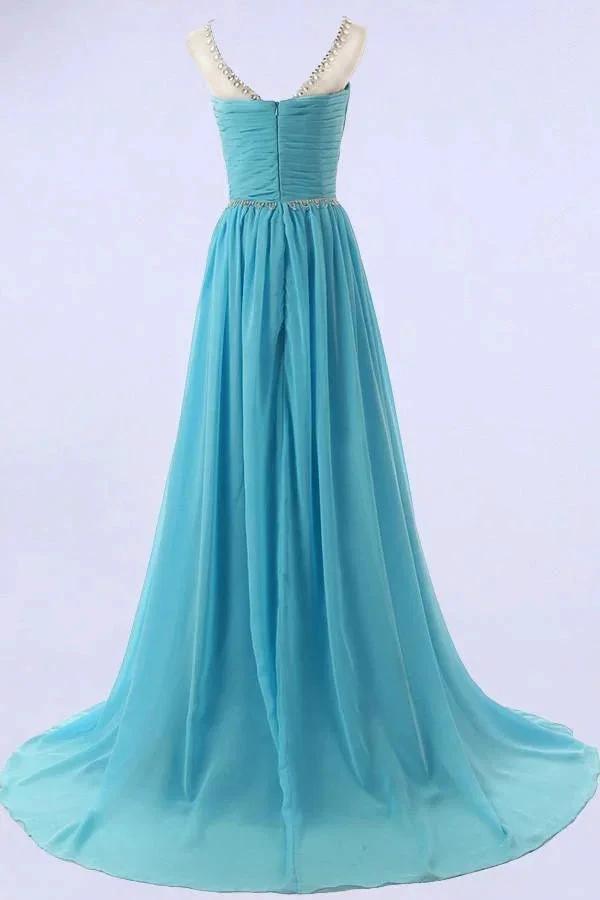 Elegant A-line Scoop Bridesmaid/Prom Dresses with Beading PG 206 (ZD13156)