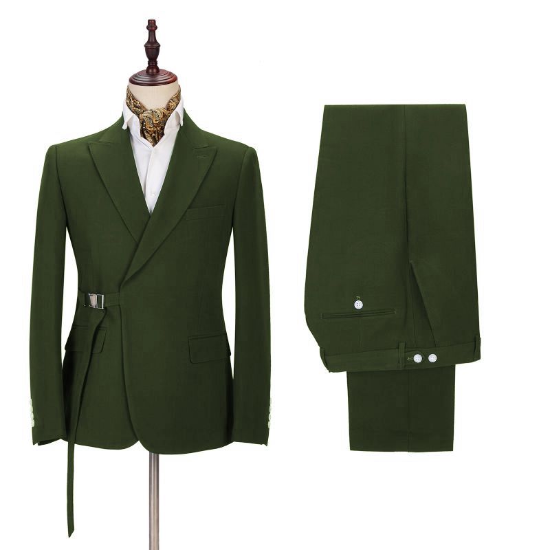 Elegant Bespoke Peaked Lapel Men Suits for Prom
