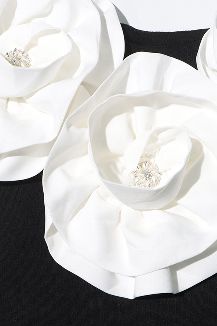 Rosedress Elegant Cold Shoulder Crystal Mini Party Dress - Fashionpara