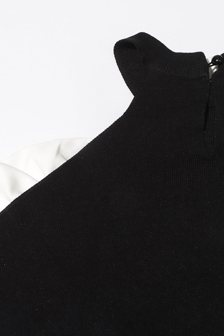 Rosedress Elegant Cold Shoulder Crystal Mini Party Dress - Fashionpara