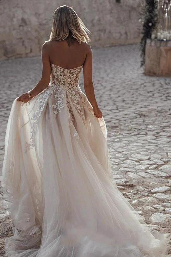 Elegant Princess A-Line Wedding Dresses with Lace (ZD16566)