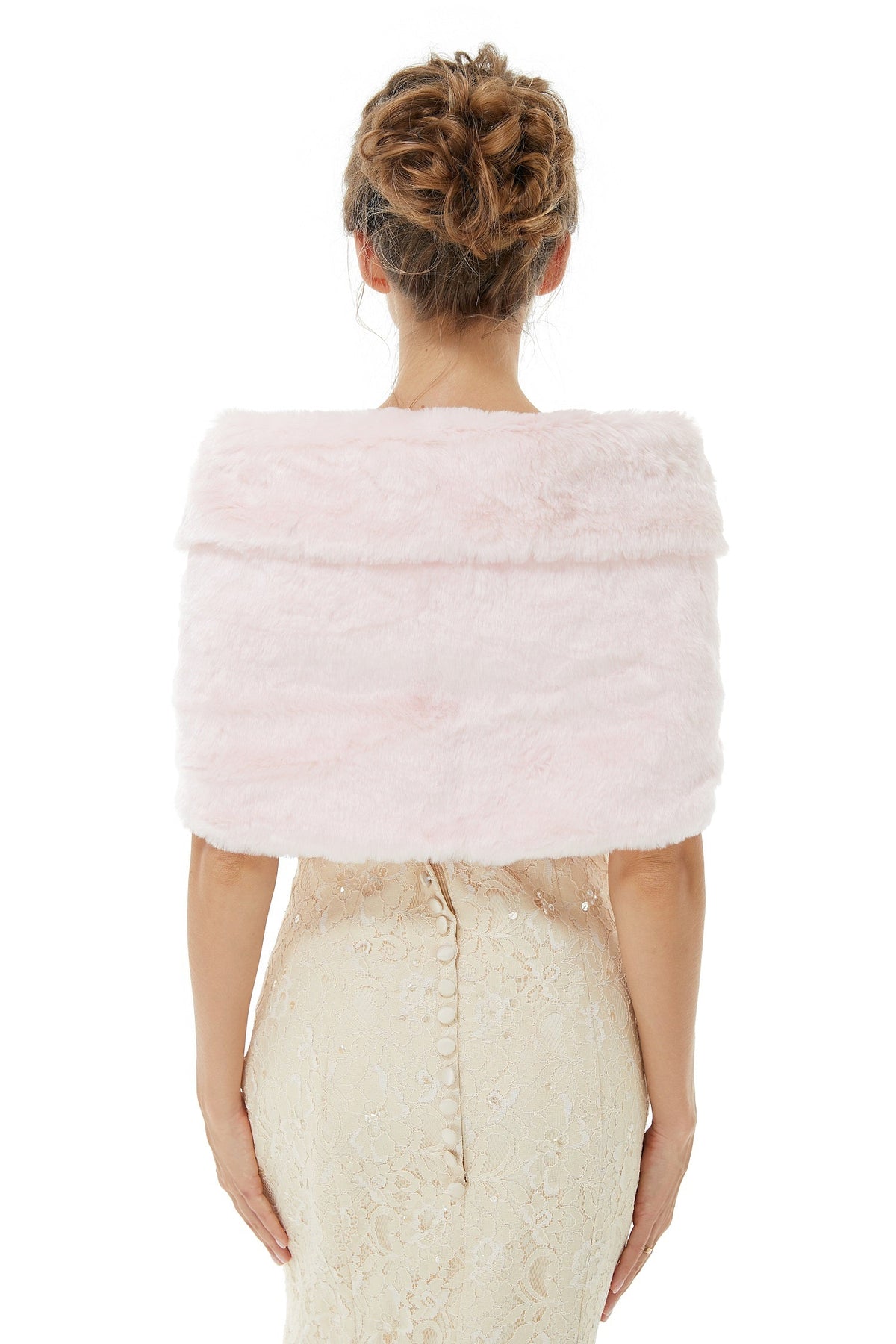 Elegant Turnover Collar Wedding Shawl Sleeveless Bridal Covers
