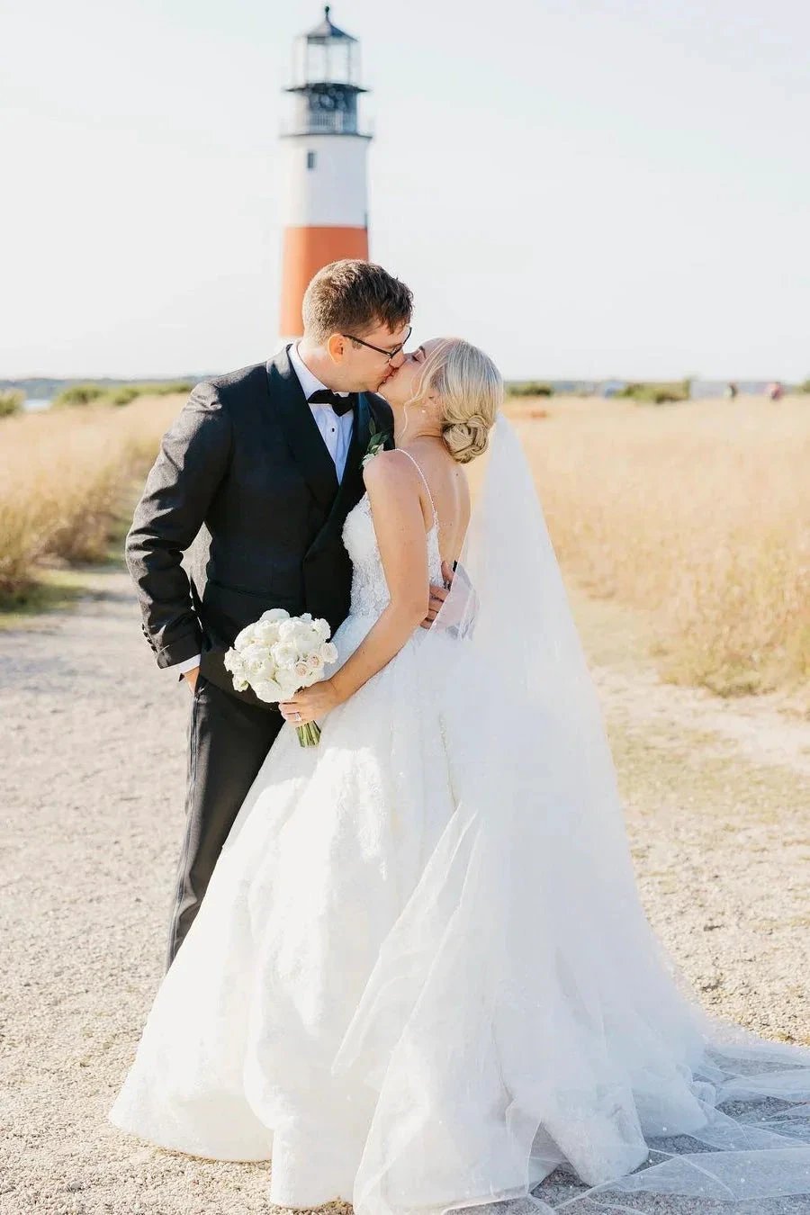 Elegant White A-line V-neck Backless Wedding Dress With Lace (ZD14584)