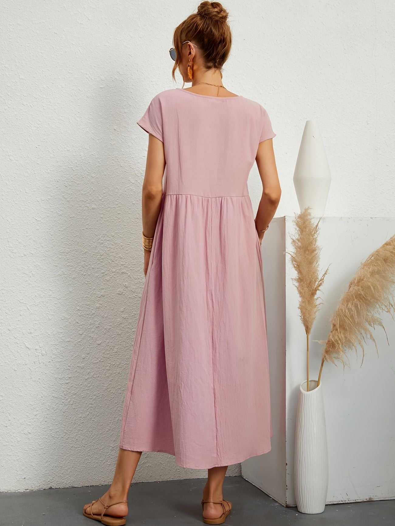 Wanda Elegant Airy Spring Dress for Women Wedding Guest Look