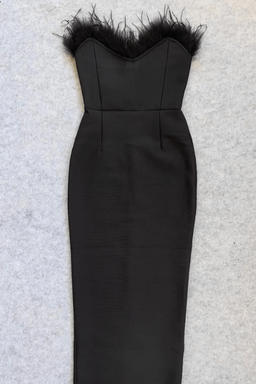 Erin Bandage Maxi Dress - Classic Black