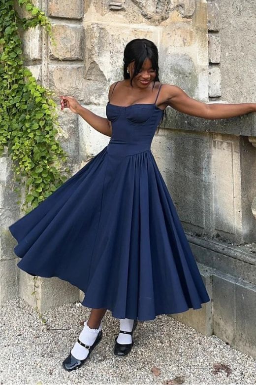 Everly Midi Dress - Blush Pink