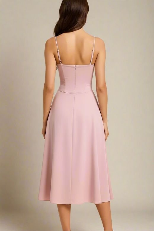 Everly Midi Dress - Blush Pink