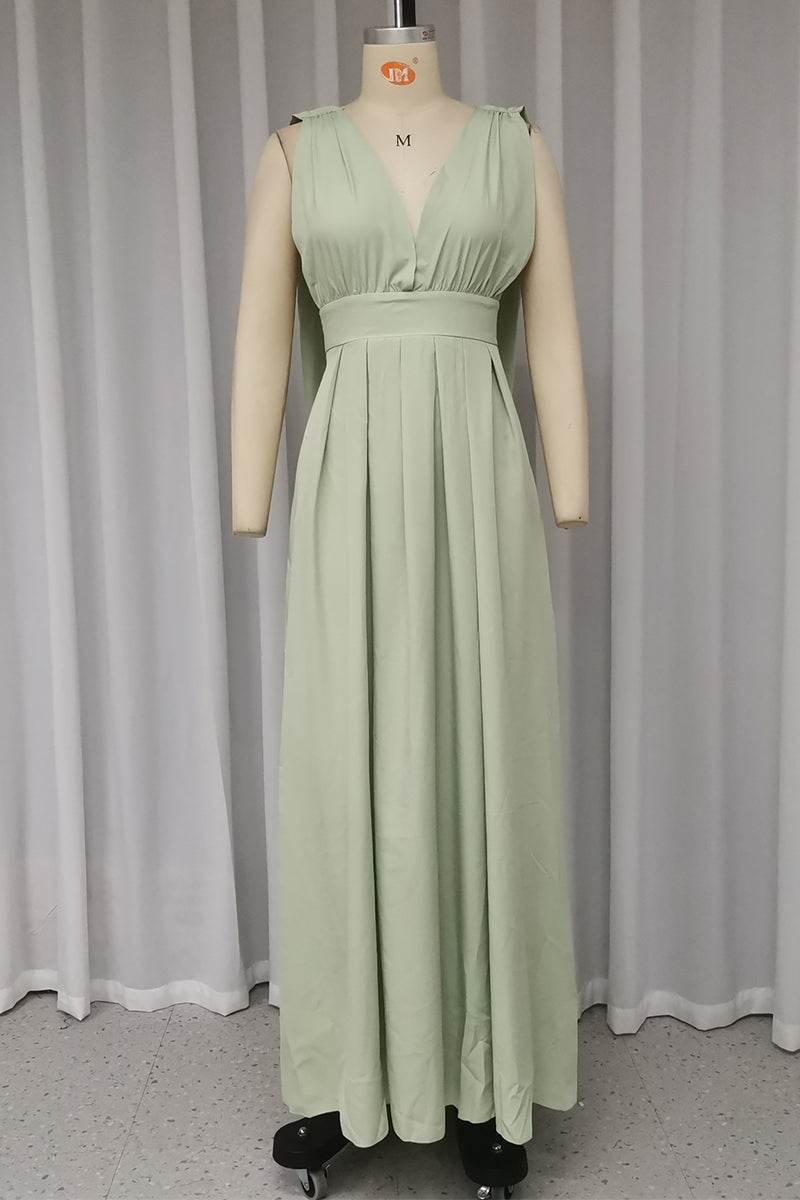 Sexy Prom Backless Slit V Neck Evening Dresses - View 3 | VelvetHem