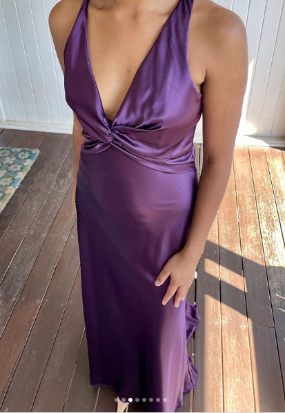 Sexy Backless Purple Long Party Dress Formal Evening Dress Prom Gown - View 2 | FashionDia
