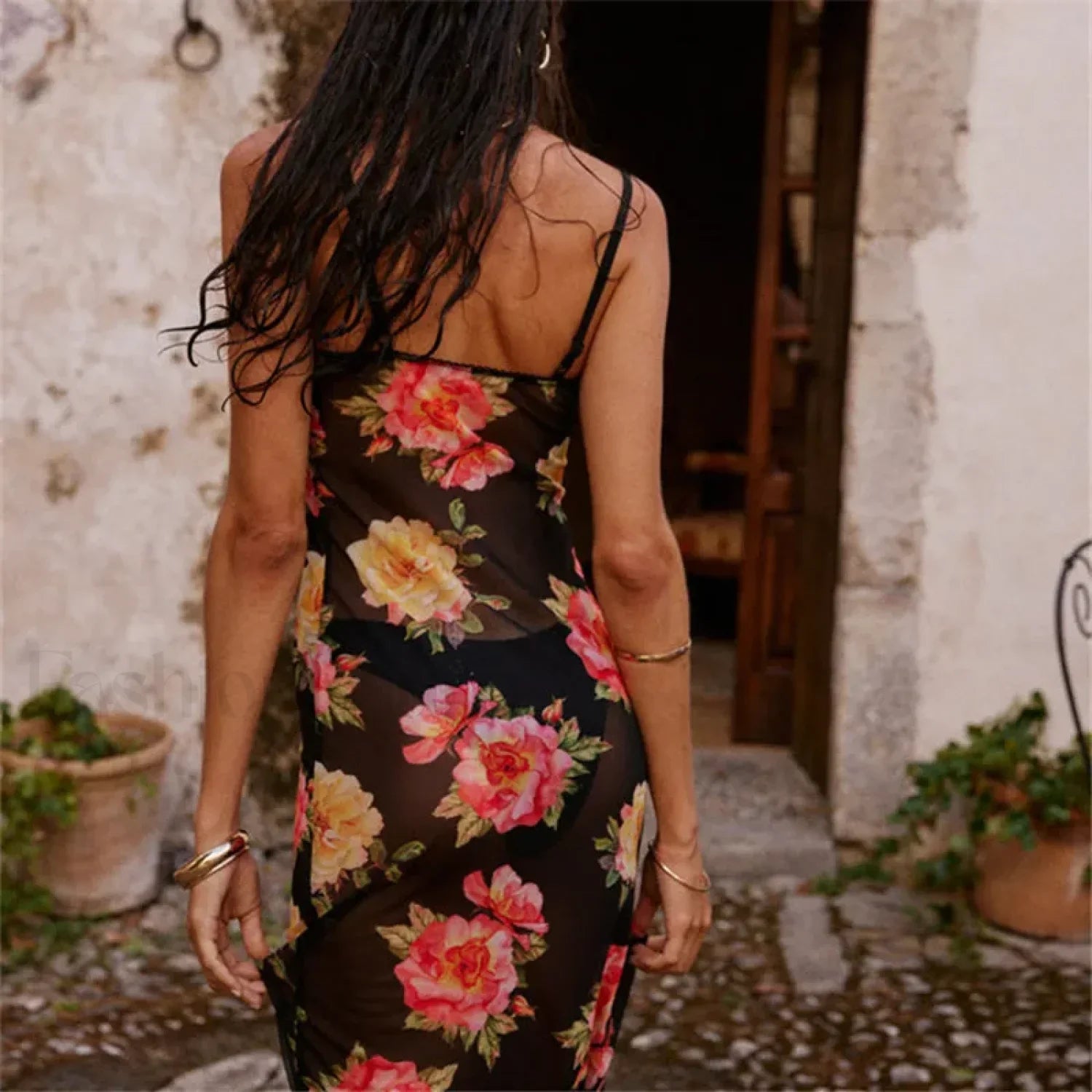 Minimalist Fairy Grunge Strappy Dress for Modern Fashion Wear