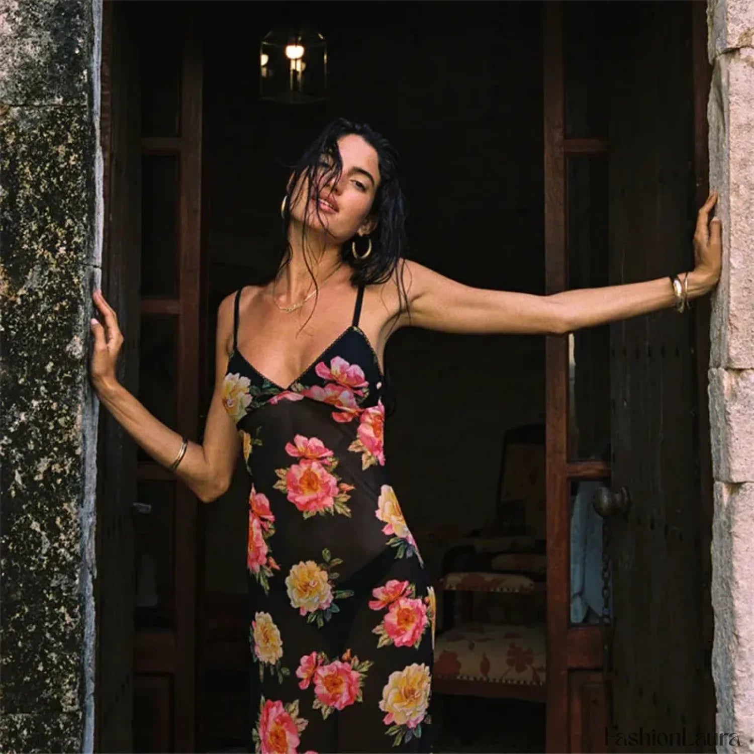 Minimalist Fairy Grunge Strappy Dress for Modern Fashion Wear