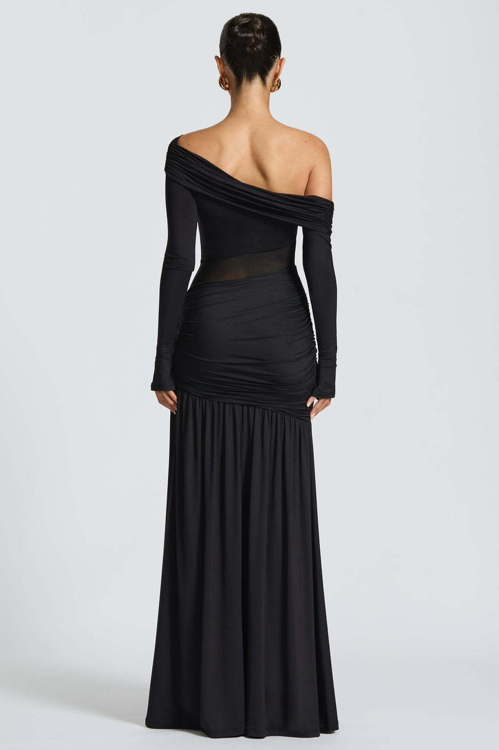 Sheer Pleated Off Modern Dress for Streetwear Style Boutique Fashion Style