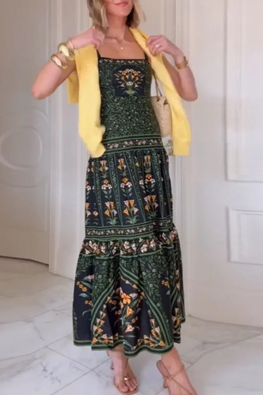 Ethnic Vintage Print Jeans with Classic Everyday Styling