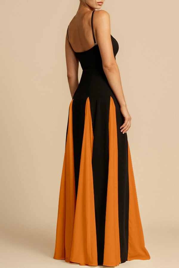 Elegant Panelled Slip Party Dress - View 11 | VelvetHem
