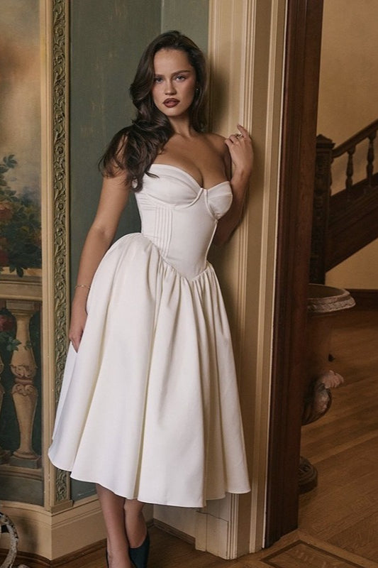 Elegant Solid Color Bodycon Party Dress - View 2 | VelvetHem