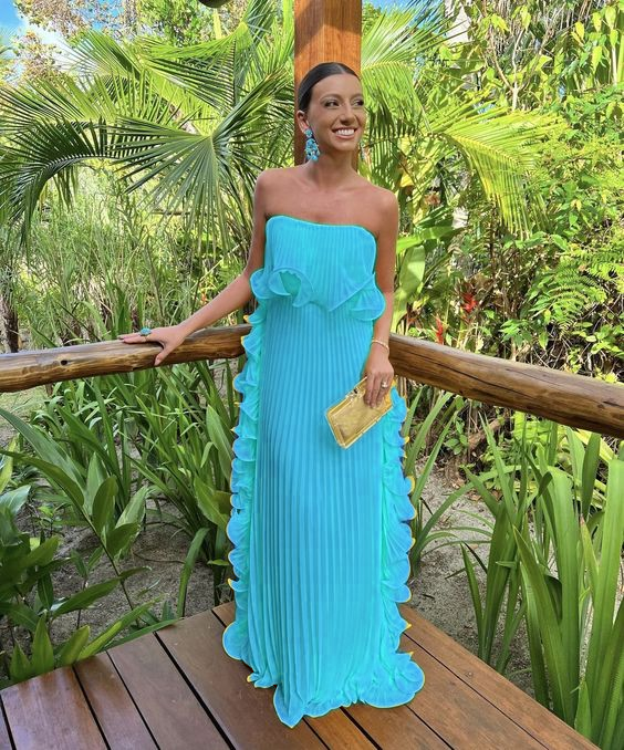 Yellow Pleated Prom Dresses Long Evening Gowns Formal Party Wear fg3925