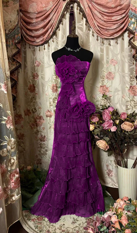 Green Strapless Long Prom Dress,Long Evening Gowns fg7146